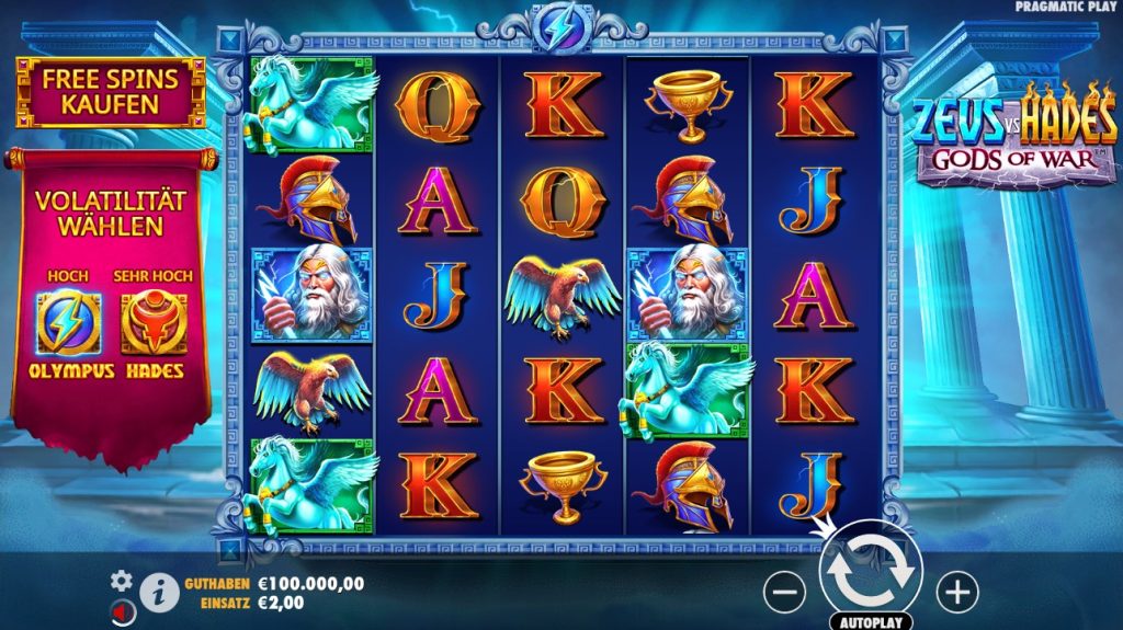 Zeus vs. Hades Slot in Österreich