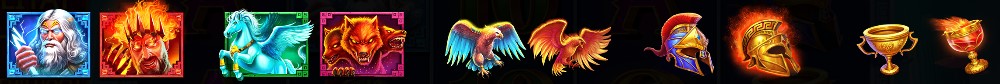 Symbole für Zeus vs Hades